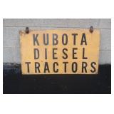 Kubota Diesel Tractor Sign-28xq16"