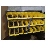 Plastic Storage Bin Unit w/Contents-33x12x23"