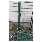Garden Hose,Tomato Cages,T-posts(5