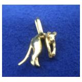 18K Cat Pendant-3.1 Grams