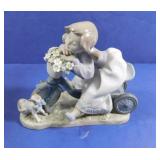 Lladro #5679 Girl with Bike