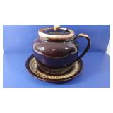 Pfaltzgraff Crock, Ladle (broken) and Platter