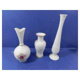 Lenox 3 Piece Bud Vases