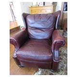 Stickley Craftsman Leather Winged Recliner