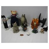 Cat Figurine Lot of 10