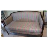 Hickory Chair Company Upolstered Settee Mahogany
