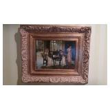 Gold Framed Oil Painting--26" x 22" (Excellent