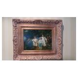 Gold Framed Oil Painting--26" x 22" (Excellent