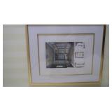 Framed /Matted Historic Motif Print 25" x 21"