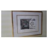 Framed/Matted Historic Motif Print 25" x 21"