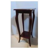 Cherry Plant Stand--One Shelf--12" x 12" x 28"