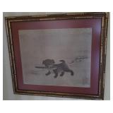 Framed/Matted Watercolor on Silk Li Dynasty 17th