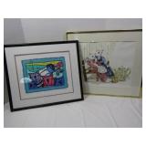 Framed/Matted Watercolor --22 1/2" x 19 1/4" and