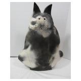 Large Clay Cat--20" Tall, 15" Wide