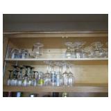 Contents of Two Shelves--Barware--Cordials, Shot