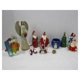 Christmas D?cor--Santa, Angels, Small Figures,