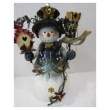 12 Inch Metal Snowman