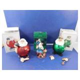 Christmas Figurine Lot--Golfing Santa (arms need