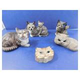 Collector Cat Lot--Fine Porcelain by Eric Tenney,