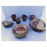 Vintage Glcoloc France Cranberry Ruby Red Glass