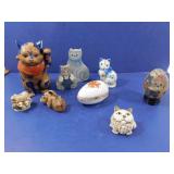 Decorative Cat Figurine Lot--Harmony Kingdom Made