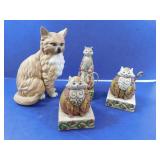 Cat Figurine Lot--3 Jim Shore and More