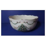 Lenox Gold Edged Christmas Bowl--8" Diameter