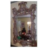 Wood Framed Beveled Mirror, Made in Italy-- 32" x