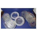 6 Durand Crystal Dessert Plates (Matches Lot 255)