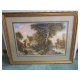 Gold Framed/Matted Painting by David Garcia,