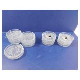18 Pieces 24% Lead Crystal Drink Coasters