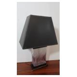Table Lamp w/ Shade, Glass Vase 20"H