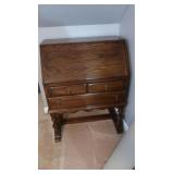 Ethan Allen Drop Front Writing Desk, 3 Drawers,