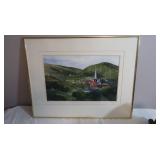 Framed/Matted Watercolorm"A View of