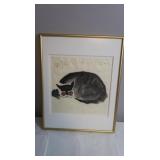 Framed/Matted Watercolor on Rice Paper by John H.