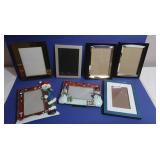 Picture Frame Lot (7) includes 2 Holiday Frames,
