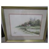 Frame/Matted ,Signed/Numbered Watercolor by Mary