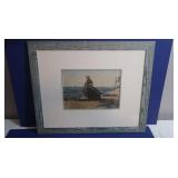 Framed/Matted Print of Homer Watercolor 22x18.5
