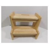 Two-Step Wooden Step Stool--
