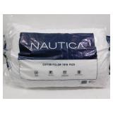 Nautica Twin Pillow Pack, NIP, Jumbo
