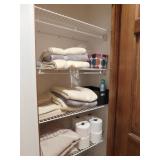 Contents of Closet - Towels, Wash Cloths, Paper