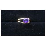 Ladies 14k Amethyst Ring--1.7 Grams Gross Weight
