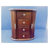 Jewelry Box--4 Drawers, 2 Doors