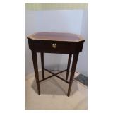 Cherry Inlaid Lift Top Table w/Key--16" x 9" x