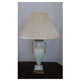 Grecian Urn Porcelain Lamp w/Shade --28"H