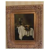 Gold Framed Oil Painting--24" x 21"