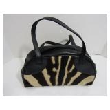 Leather & Fur Purse w/ Shoulder Strap
