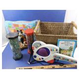 Childs Toy Guitar, Cat Pull Toy on Wheels,