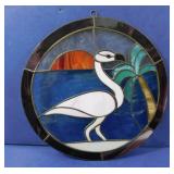 Flamingo Stainglass Hanger