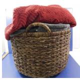 Basket with Blankets